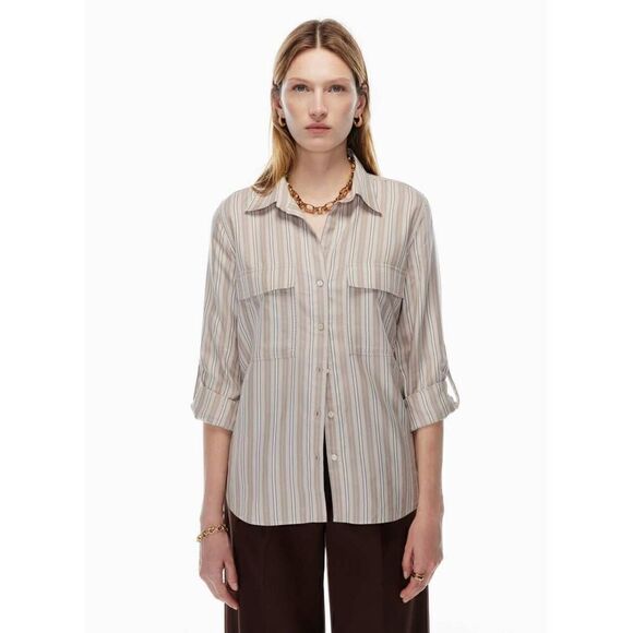 Aritzia Babaton Utility Button Down Shirt - Picture 4 of 12